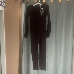 fashion nova brown jumpsuit